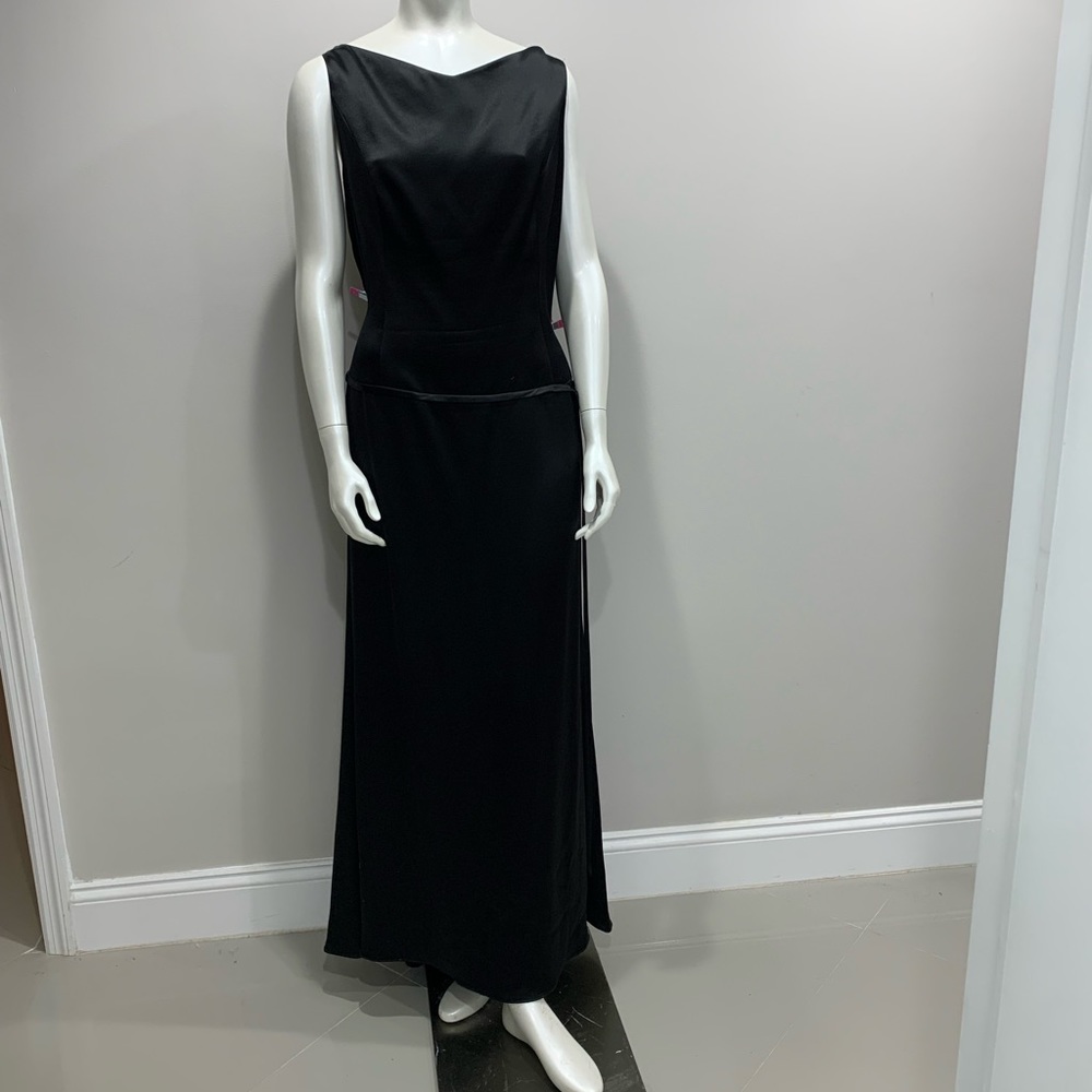 Tahari Black Evening Gown Simple and Elegant